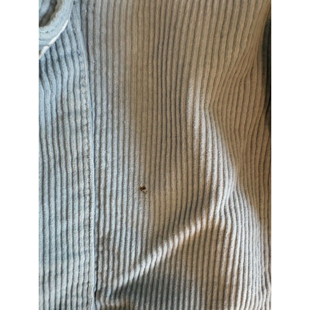 Empyre Corduroy Cargo Mens 32X30 Fly Adjustable Waist Y2K Baggy Relax Pants Blue - Picture 6 of 6